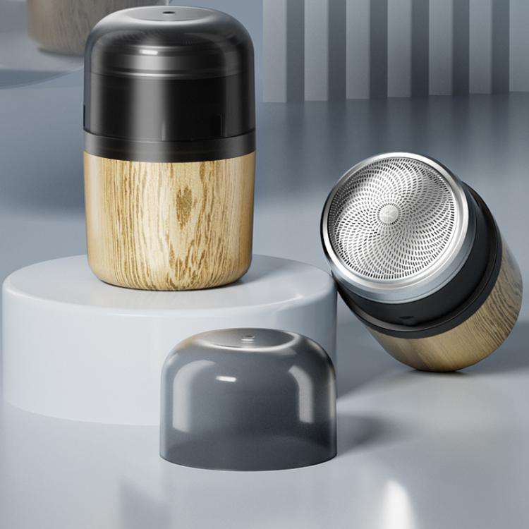 Wood Grain Electric Shaver Rechargeable Men Shaver with 6 Stainless Steel Blades, Waterproof Wash...