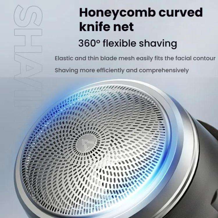 Wood Grain Electric Shaver Rechargeable Men Shaver with 6 Stainless Steel Blades, Waterproof Wash...