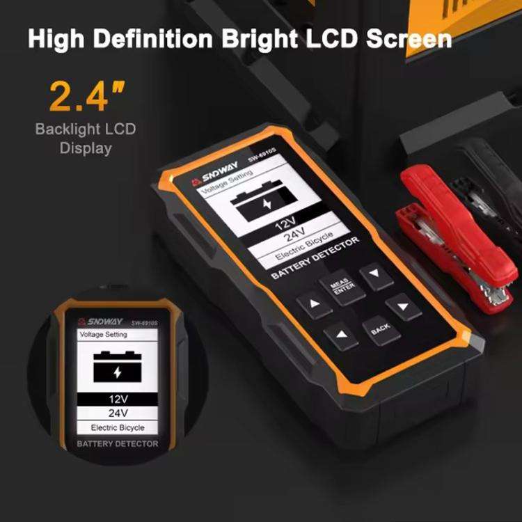 SNDWAY SW-6910S Car Battery Tester Battery Life Tester Discharge Reconditioner