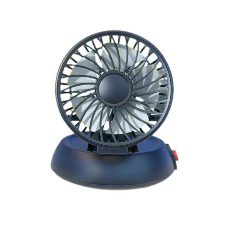 Car Single-head Three-speed Adjustable Folding High-wind Fan(White 5V USB)