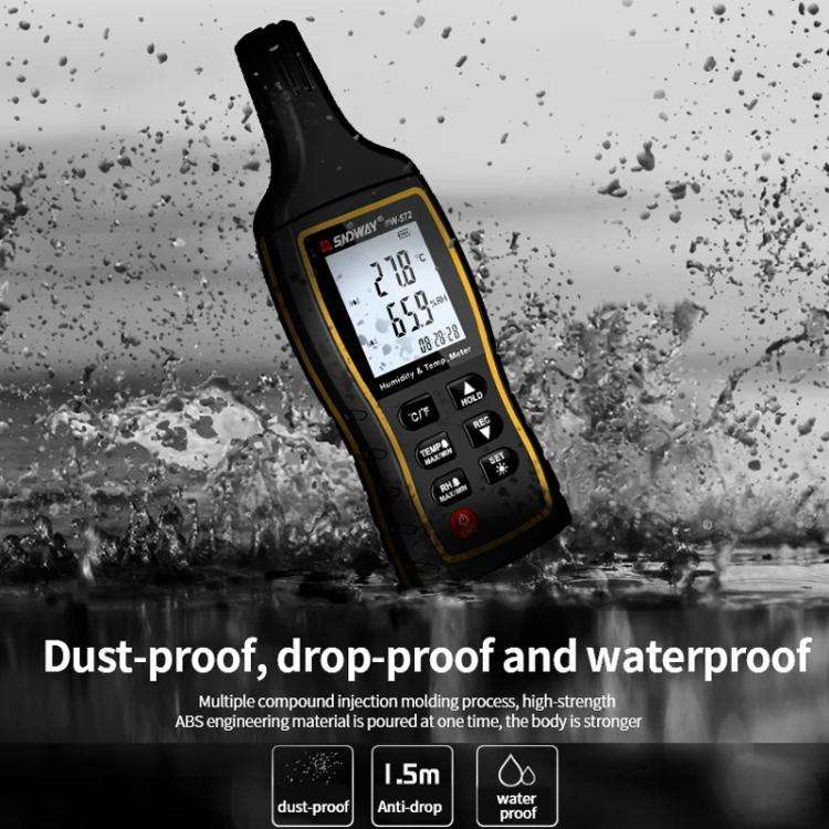 SNDWAY SW-572 Handheld Digital Temperature Humidity Meter High Sensitivity Temperature Humidity M...