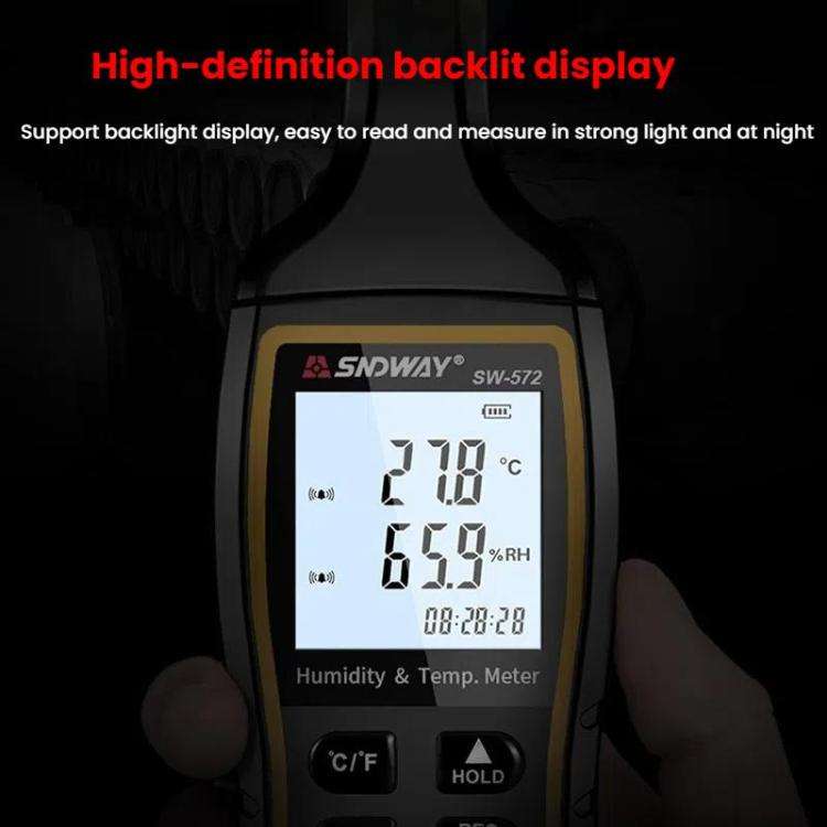 SNDWAY SW-572 Handheld Digital Temperature Humidity Meter High Sensitivity Temperature Humidity M...