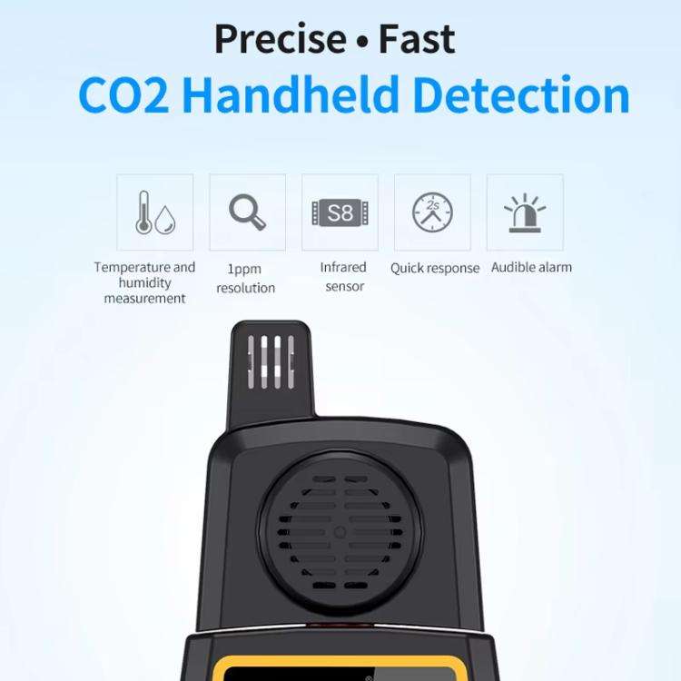 SNDWAY SW-723 Carbon Dioxide Gas Detector Handheld Indoor Household Air CO2 Concentration Alarms