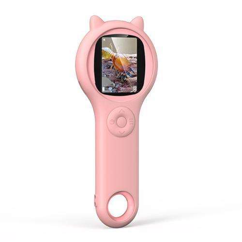 Children Science Experiment Set Microscope Toys(Pink)