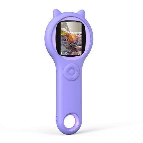 Children Science Experiment Set Microscope Toys(Purple)