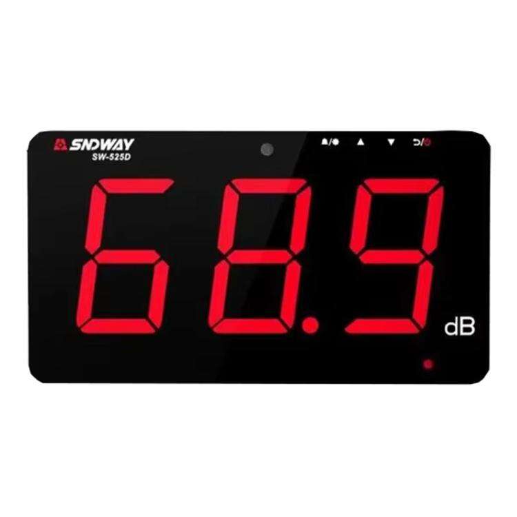 SNDWAY SW-525D 9.6 inch Wall Mounted Decibel Meter Large Screen Environmental Noise Monitor