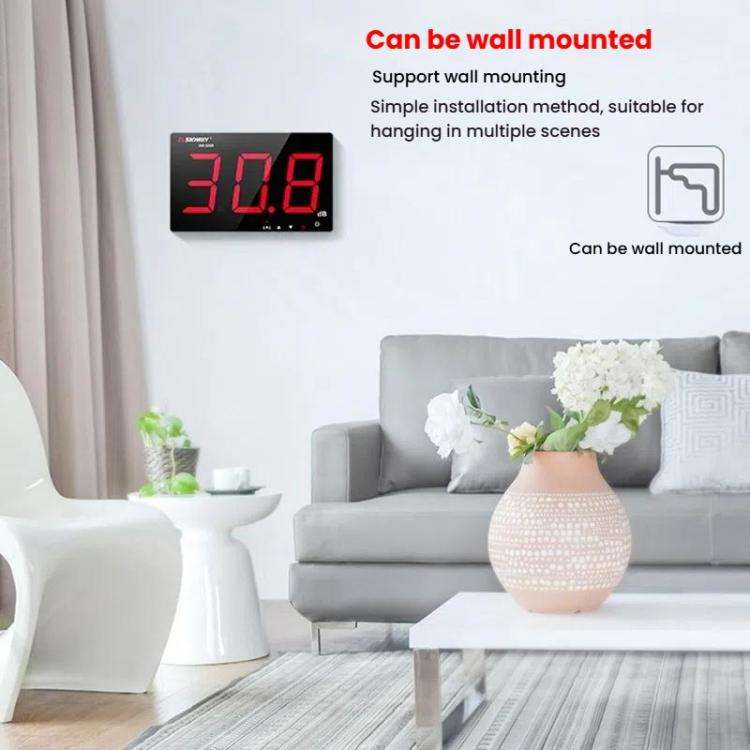 SNDWAY SW-525C 9.6 inch Wall Mounted Decibel Meter Large Screen Environmental Noise Monitor