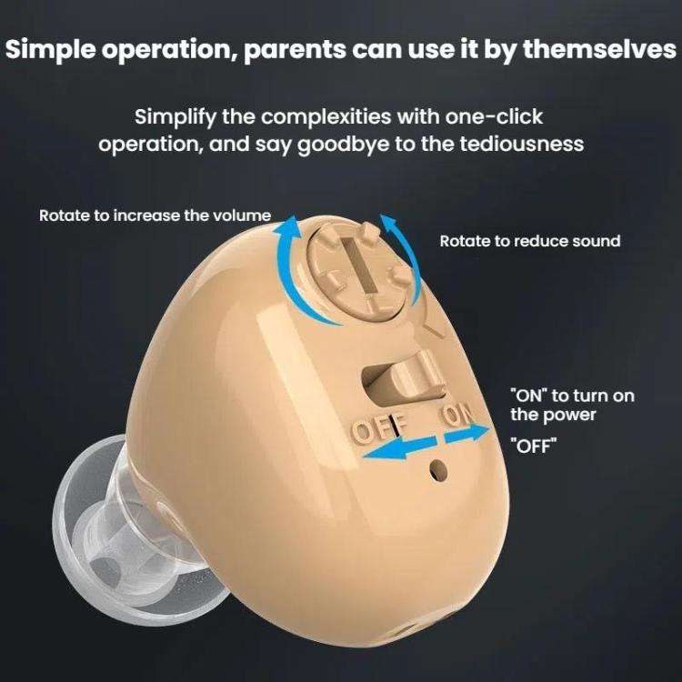 Hearing Aid Sound Amplifier Elderly Noise Reduction Sound Collector Hearing Aid Accessories(Batte...
