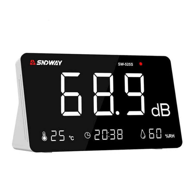 SNDWAY SW-525S Desktop Noise Meter Temperature and Humidity Meter Decibel Meter Environmental Noi...