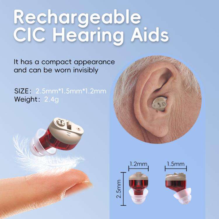 Elderly Hearing Aids Invisible Sound Amplifier Noise Reduction Collector With Digital Display Cha...