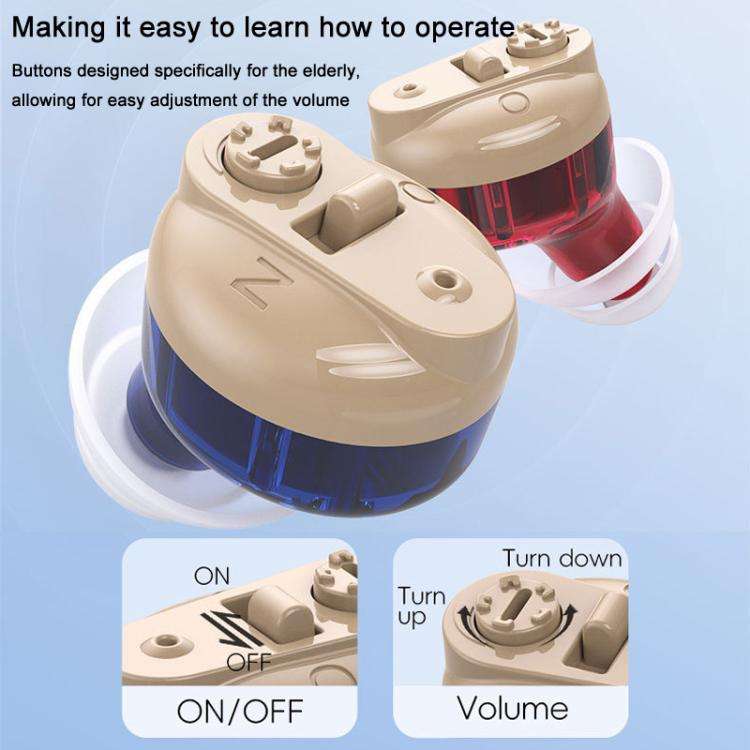 Elderly Hearing Aids Invisible Sound Amplifier Noise Reduction Collector With Digital Display Cha...
