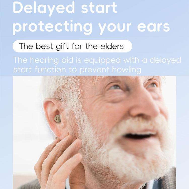 Elderly Hearing Aids Invisible Sound Amplifier Noise Reduction Collector With Digital Display Cha...