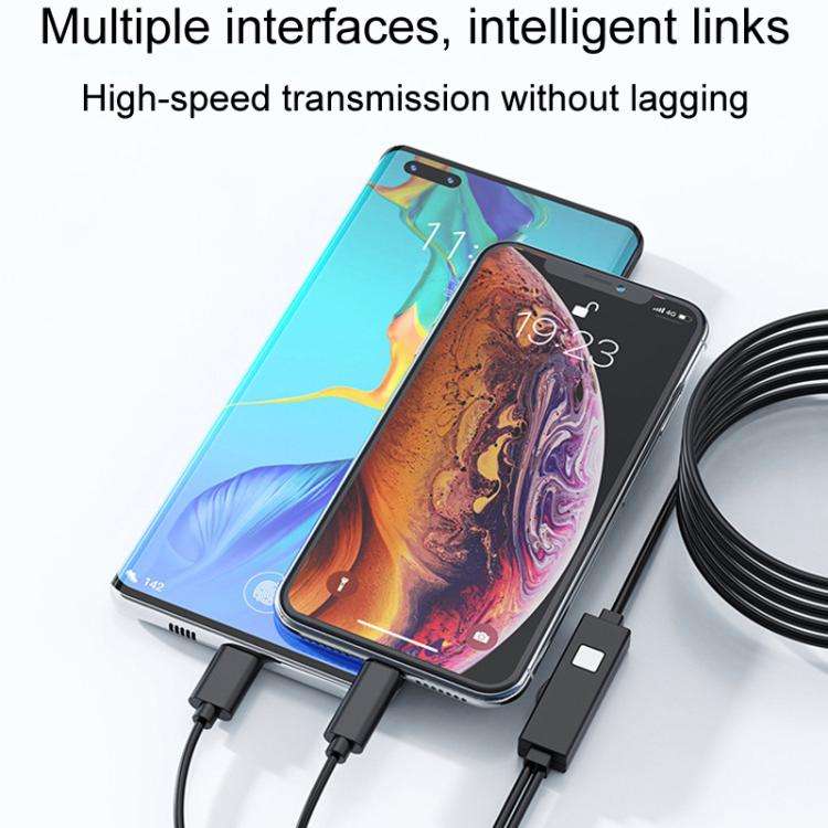 Type-C+8 Pin Two In One Digital Microscope Maintenance And Inspection Cosmetic Tools