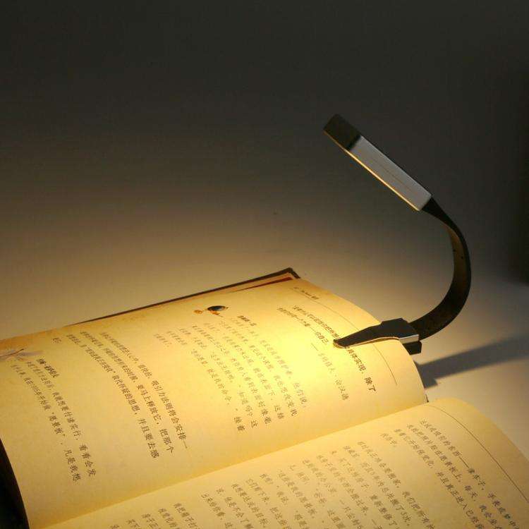 Portable Clip Book Lamp Mini Desk Lamp Learning Reading Rechargeable Clip Bookmark Light(Magnetic...