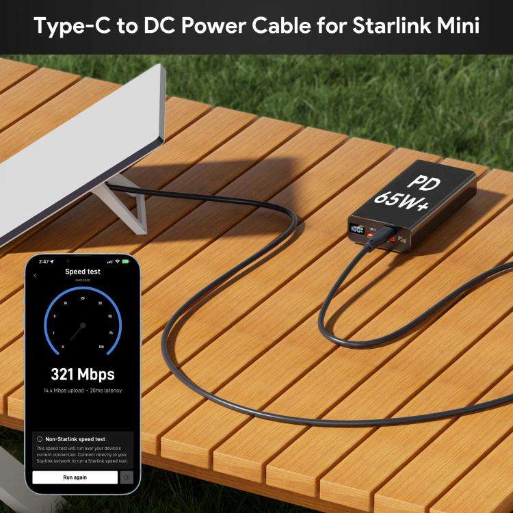 EDUP EP-SK0087 2m Type-C To DC5.5 x 2.1mm Power Cord