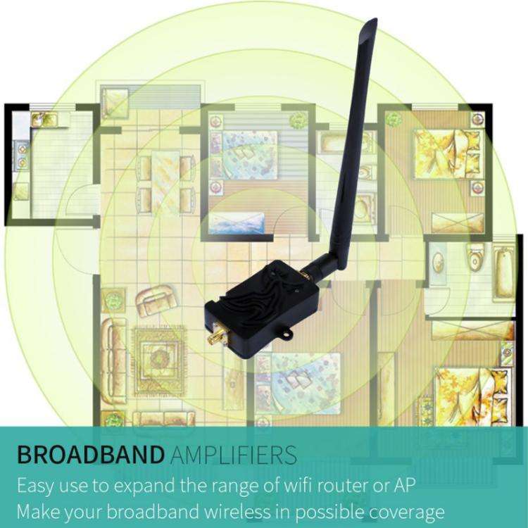 EDUP EP-AB007 2.4G Band SMA Head Remote Control Wifi Router Two-Way Signal Amplifier Extension Bo...