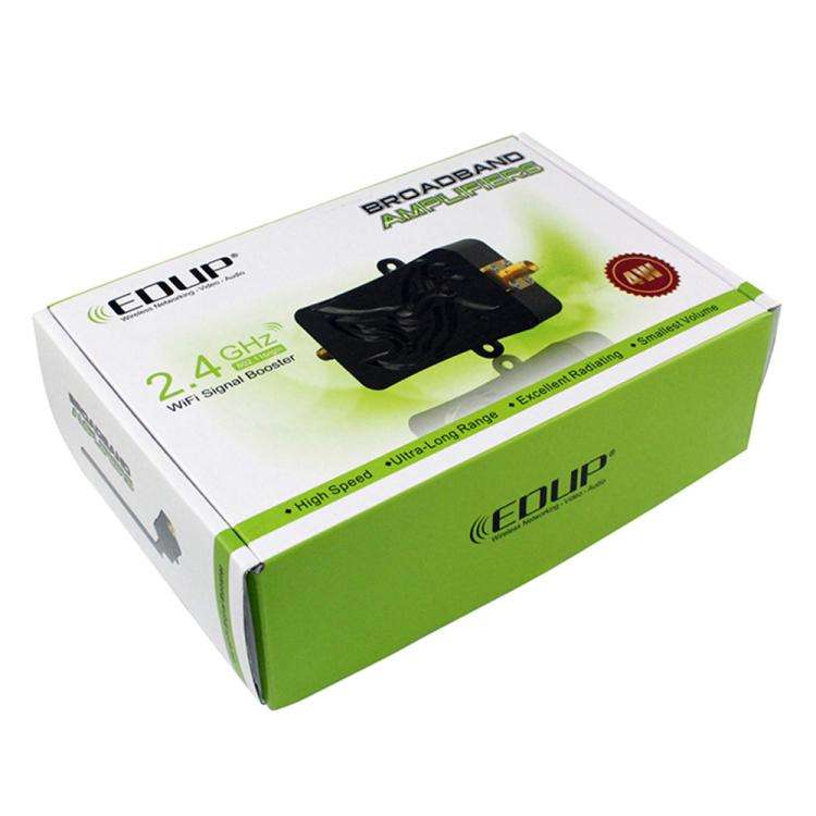 EDUP EP-AB007 2.4G Band SMA Head Remote Control Wifi Router Two-Way Signal Amplifier Extension Bo...