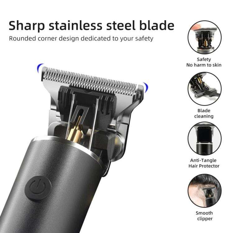 Rechargeable Haircut Kit Hair Clippers For Men - Zero Blade Trimmer For Vintage Oil Head & Bald H...