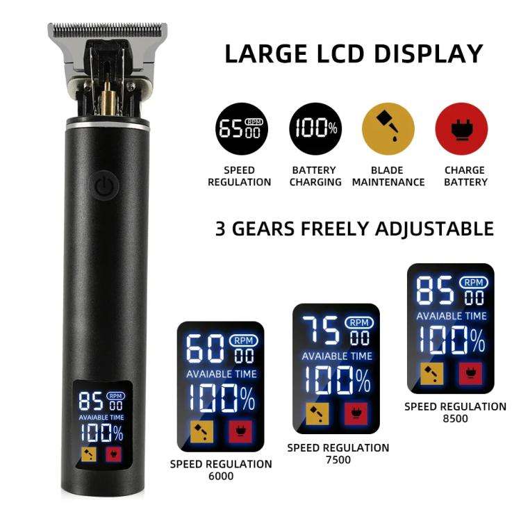 Rechargeable Haircut Kit Hair Clippers For Men - Zero Blade Trimmer For Vintage Oil Head & Bald H...