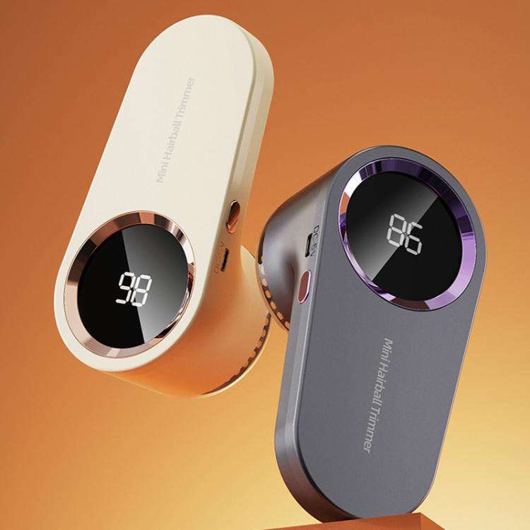 009 Smart Digital Display Portable Hair Ball Trimmer(White)