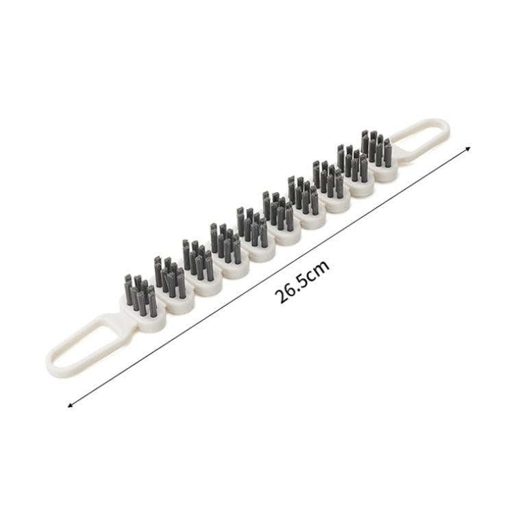 2pcs Bendable Multifunctional Crevice Brush Bathroom Faucet Brush Kitchen Cleaning Brush(White)
