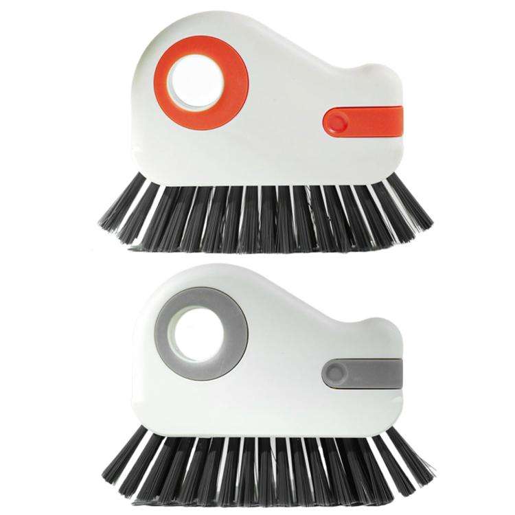 2-in-1 Detachable Window Sill Gap Brush Groove Cleaning Brush(Gray)