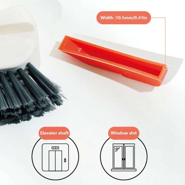 2-in-1 Detachable Window Sill Gap Brush Groove Cleaning Brush(Gray)