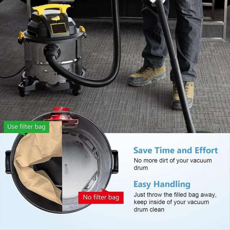 For Stanley 5-6 Gallon Vacuum Cleaner Dust Bag Accessories