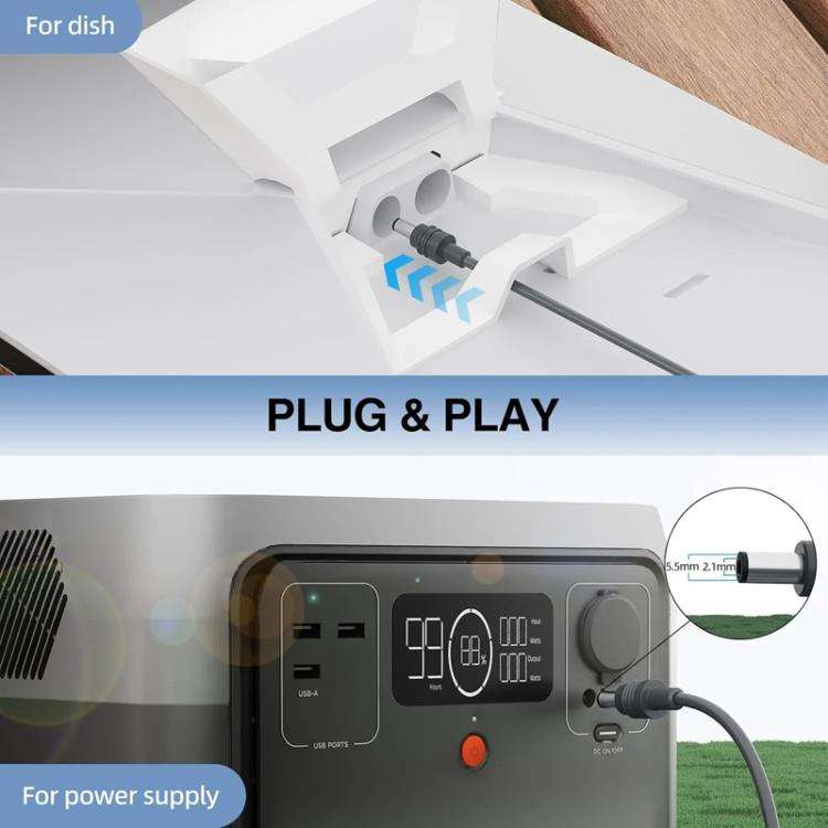 EDUP EP-SK0098 5m Mini 5.5 X 2.1mm DC To DC Power Cable