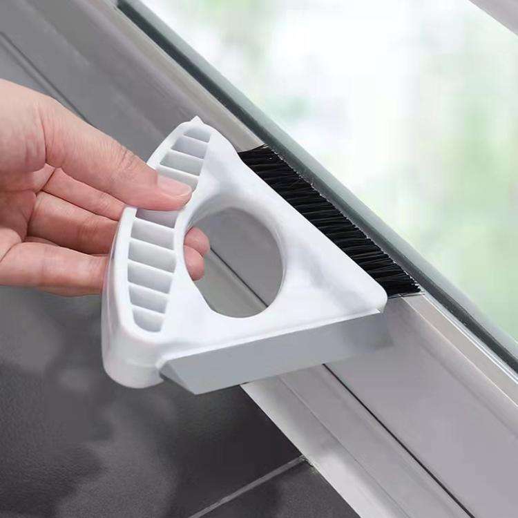 3-in-1 Window Cleaning Tool Multifunctional Gap Brush Household Glass Wiper(White)
