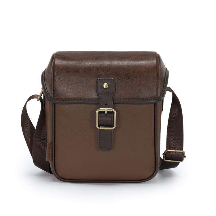 Cwatcun D185 Medium Shoulder Leisure Camera Bag Vintage PU Waterproof Micro SLR Camera Storage Ba...