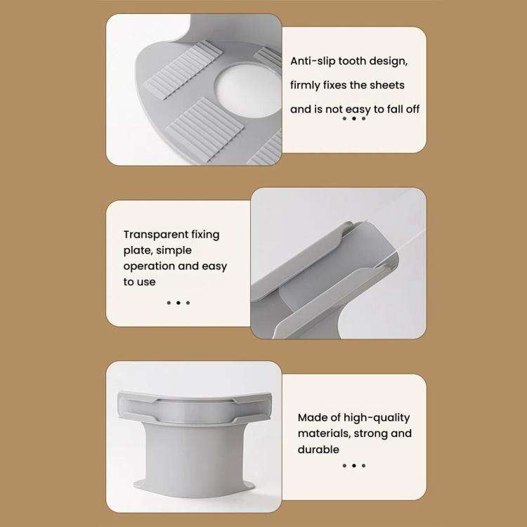 4pcs /Pack Invisible Card Slot Anti-slip Sheet Fixer Sheet Clip(White)