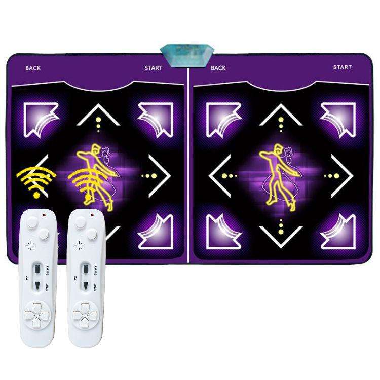 Wired Dance Mat With Motion Sensor - Dual Player Fitness Gaming Rug For TV & PC, Supports TF Card...