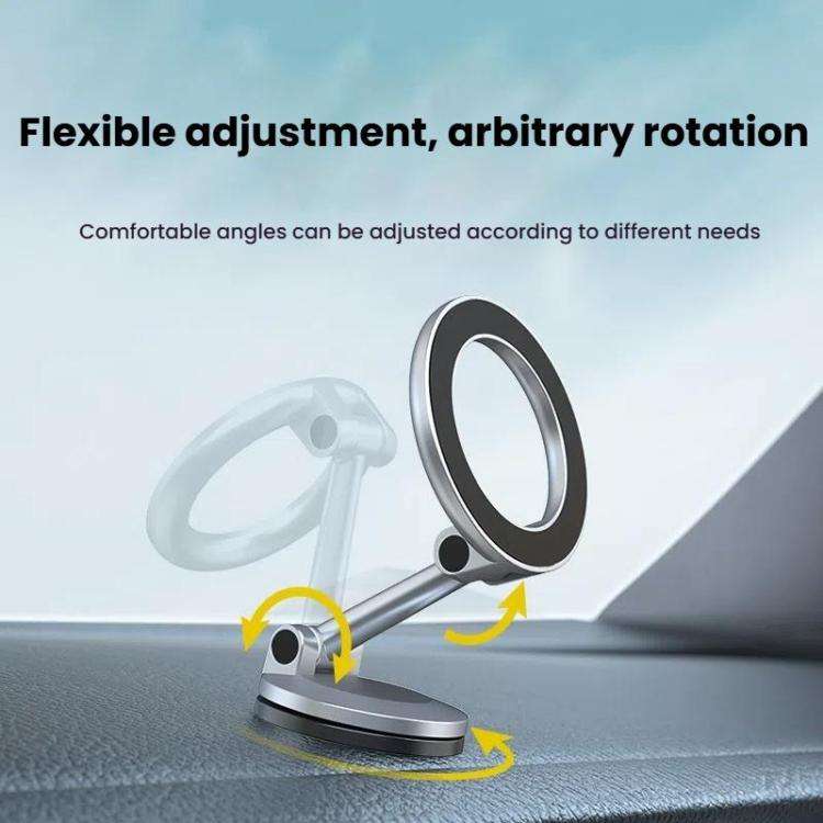 Magnetic Folding Car Mobile Phone Navigation Holder(Slate Gray)