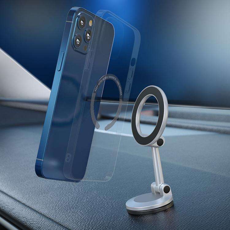 Magnetic Folding Car Mobile Phone Navigation Holder(Slate Gray)