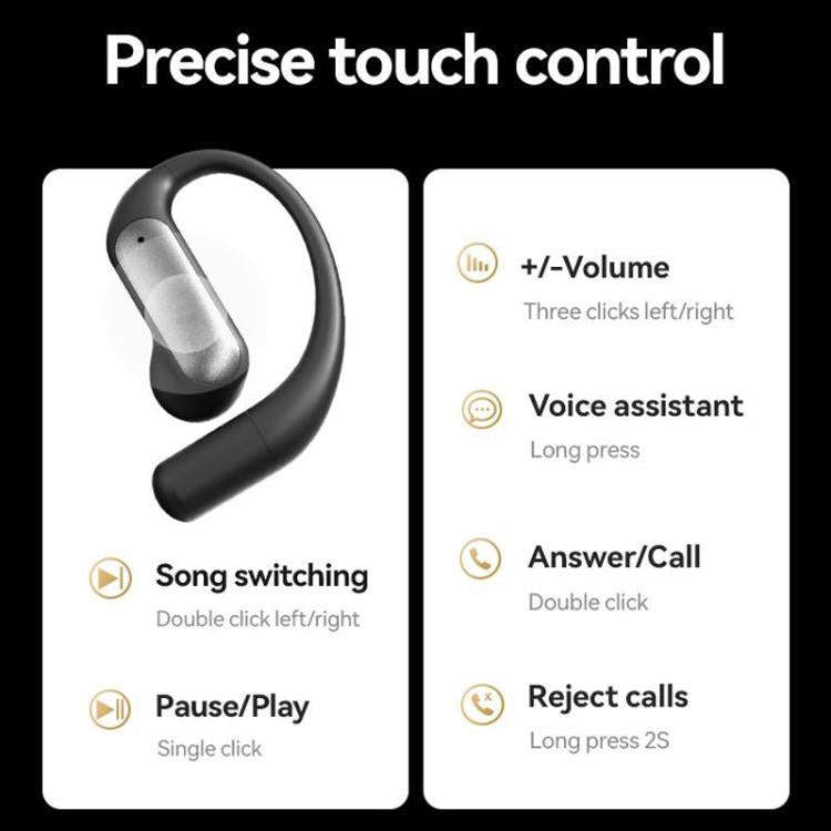 M127 AI Smart Translation Bluetooth Earphones(Silver Gray)