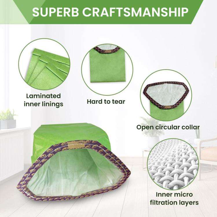 2pcs For ProTeam 107314 Vacuum Cleaner Accessories Paper Bag Dust Collection Bag(Printed)