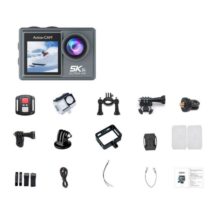 M40R With Remote Control 5K Action Camera Anti-Shake Outdoor HD Shooting Cycling Recorder Under D...