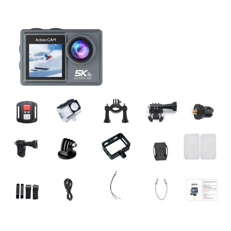 M40TR With Touch Screen + Remote Control 5K Action Camera Anti-Shake Outdoor HD Shooting Cycling ...