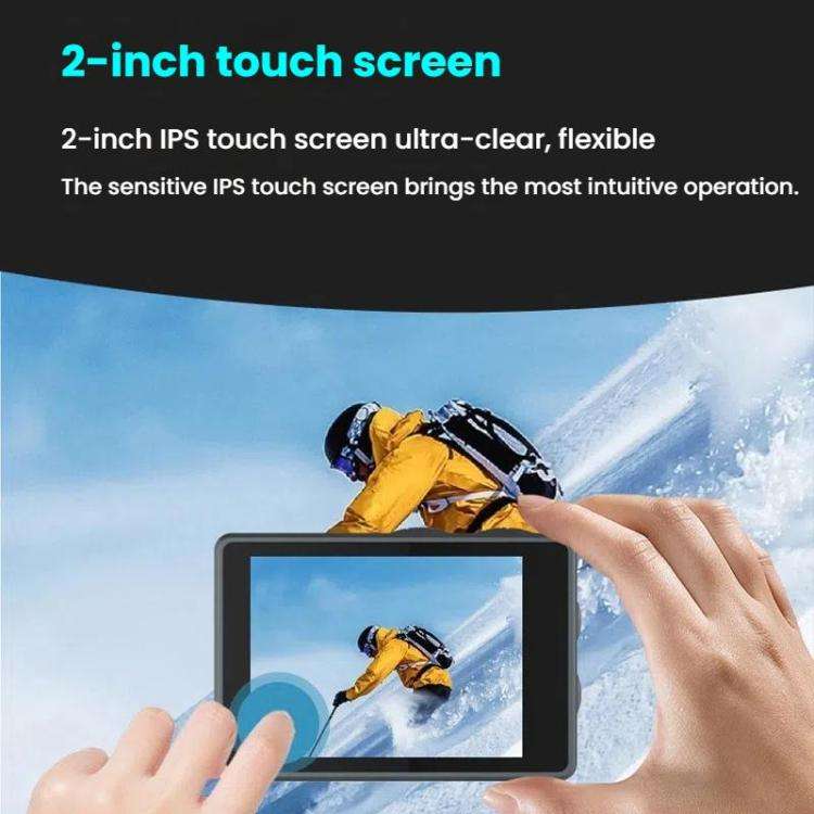 M40TRW With Touch Screen + Remote Control + Microphone 5K Action Camera Anti-Shake Outdoor HD Sho...