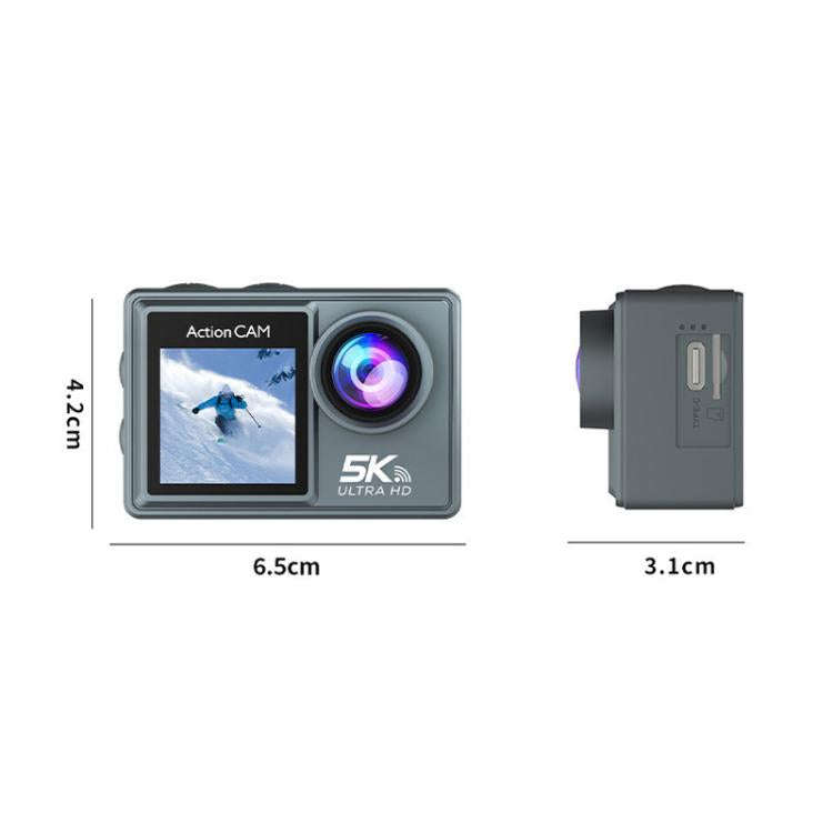 M40TRW With Touch Screen + Remote Control + Microphone 5K Action Camera Anti-Shake Outdoor HD Sho...