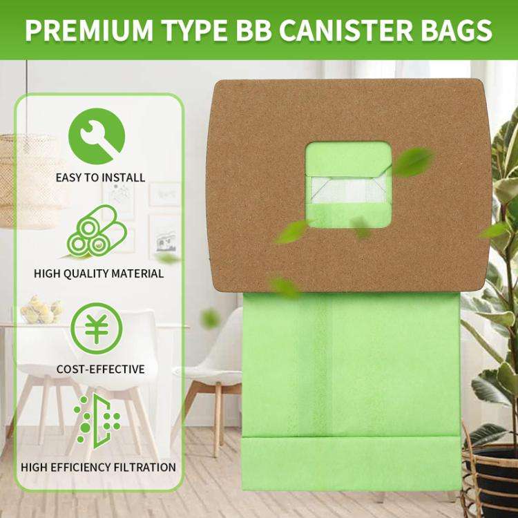 10pcs For Oreck BB Vacuum Cleaner Replacement Paper Bag Filter Dust Collection Bag