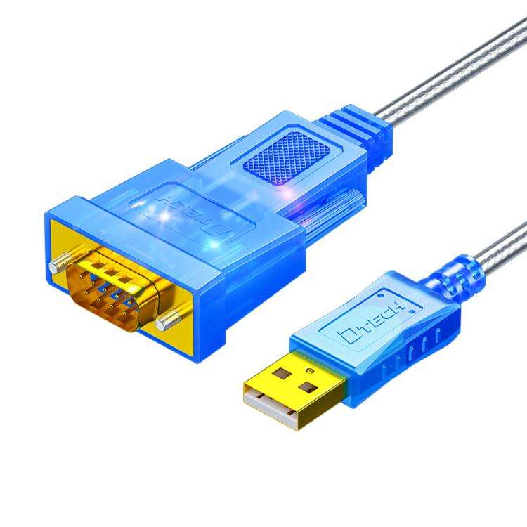 DTECH  DT-5011 USB 2.0 to RS232 Serial Adapter Cable, FT232 & ZT213 Dual-Chip with LED Indicator,...