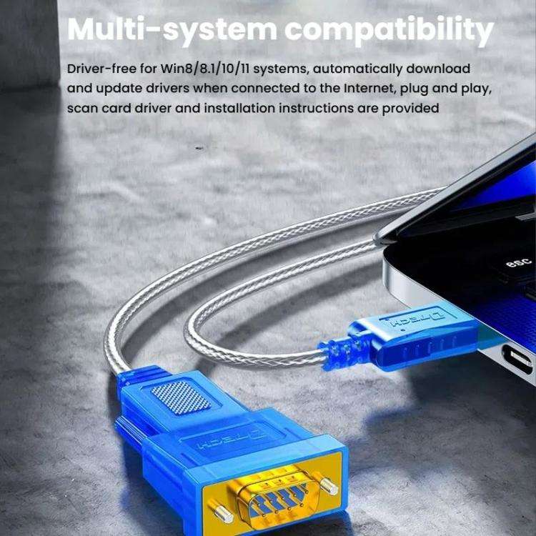 DTECH  DT-5011 USB 2.0 to RS232 Serial Adapter Cable, FT232 & ZT213 Dual-Chip with LED Indicator,...