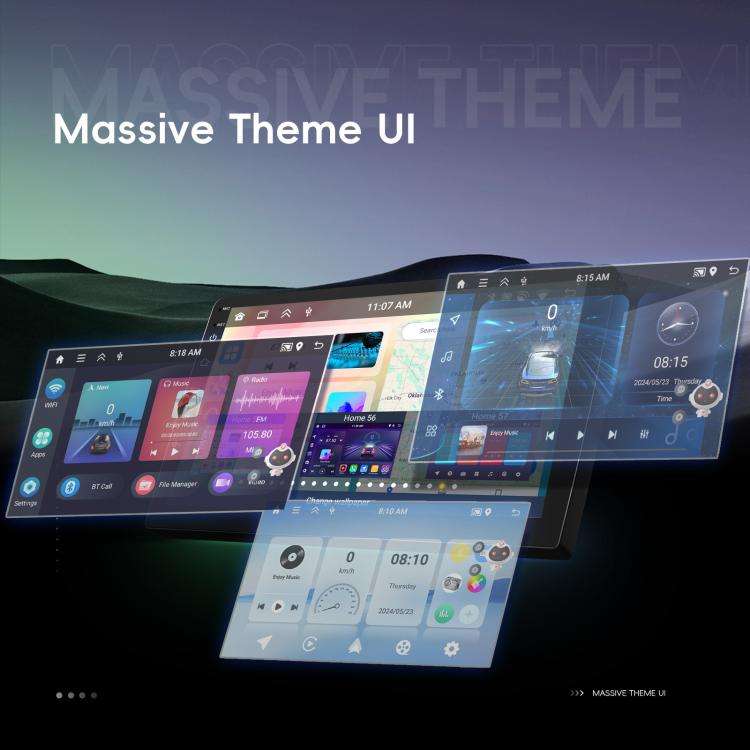 9 Inch Android 4+64G Dual-Butt Large Screen Car Carplay Built-In DAB Car Central Control Integrat...