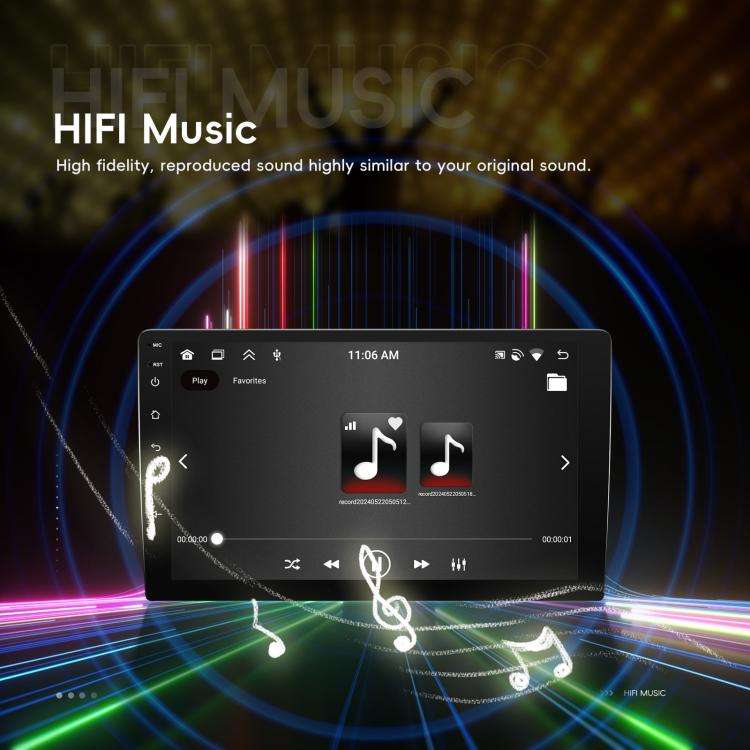 9 Inch Android 4+64G Dual-Butt Large Screen Car Carplay Built-In DAB Car Central Control Integrat...