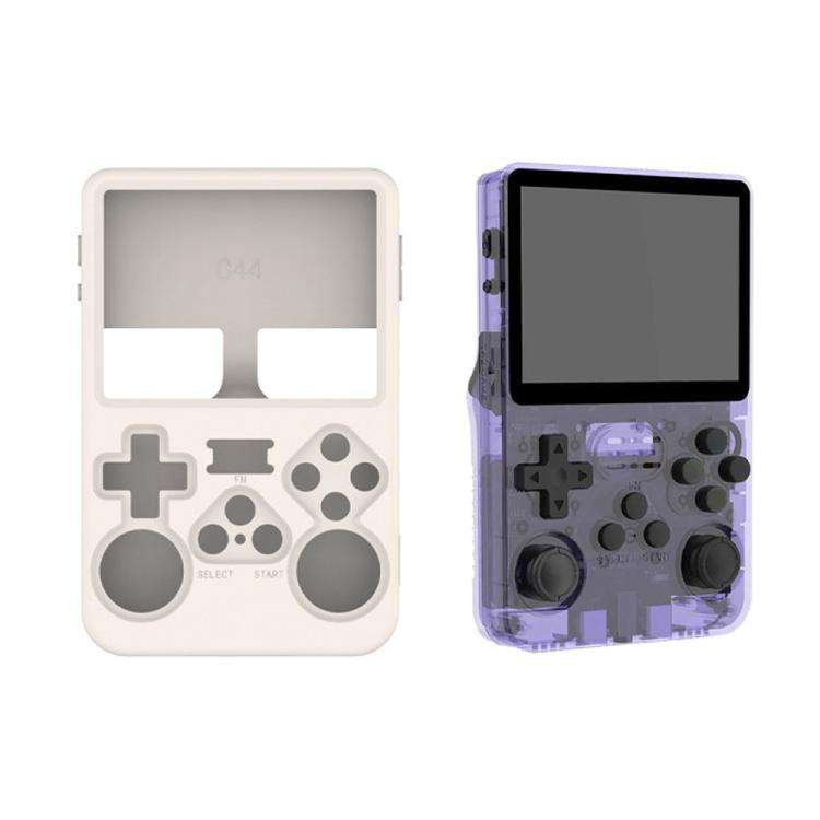 For ANBERNIC R36S Handheld Game Consoles Dustproof Silicone Protective Cover(Beige)