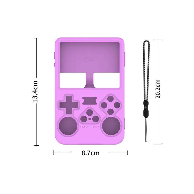 For ANBERNIC R36S Handheld Game Consoles Dustproof Silicone Protective Cover(Black)