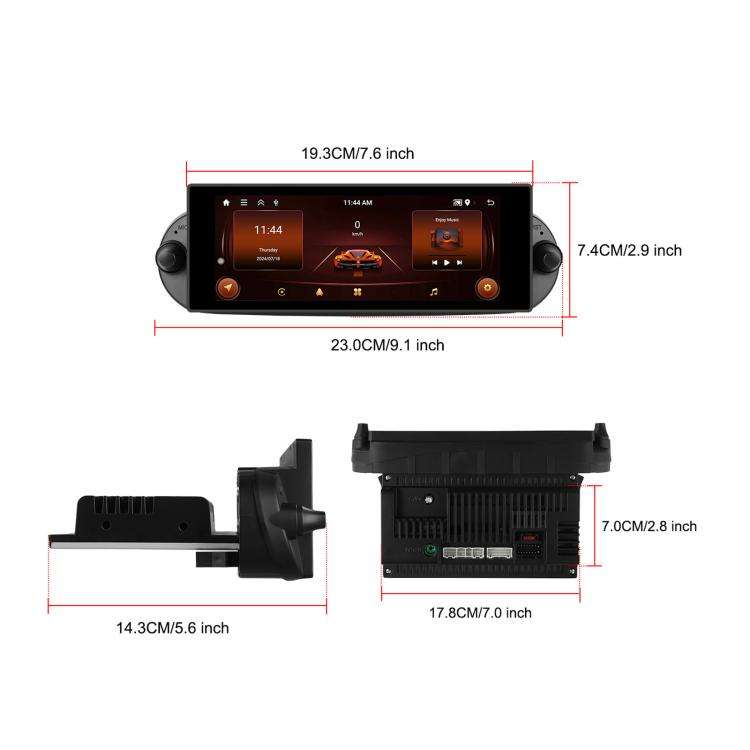 For Volkswagen Beetle 2002-2010 6.86 inch 2+64G Horizontal Screen Android Car Player, Spec: Stand...