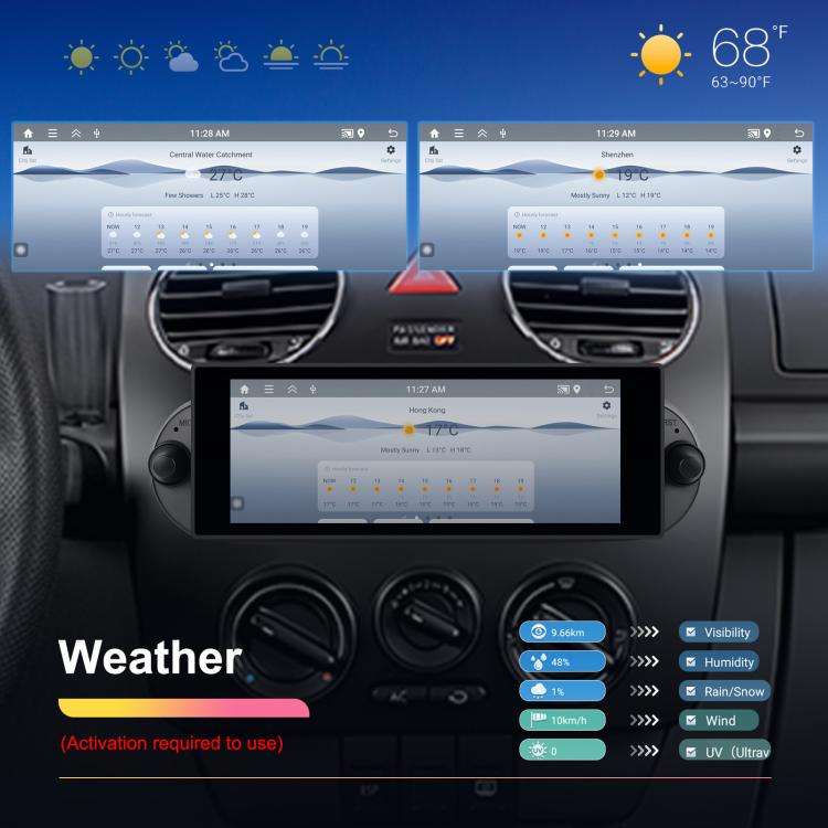 For Volkswagen Beetle 2002-2010 6.86 inch 2+64G Horizontal Screen Android Car Player, Spec: Standard